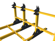 Manual Wheeled Road Blocker Portable Barrier Systems