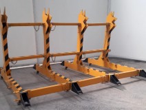 Manual Wheeled Road Blocker Portable Barrier Systems