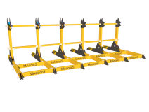 Manual Wheeled Road Blocker Portable Barrier Systems