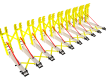 Manual Portable Wedge Barricade Barrier 