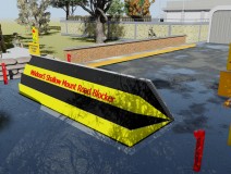 Shallow Telescopic Accordion Road Blocker Barricade Barrier 