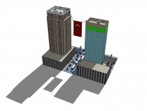 Binalar Kuleler Arası Otomatik Motorlu Bayrak Asma Çekme Askı Sistemi