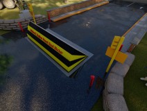 Shallow Telescopic Accordion Road Blocker Barricade Barrier 