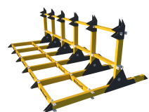 Manual Wheeled Road Blocker Portable Barrier Systems