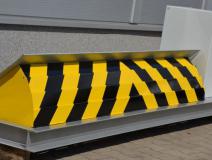 High Security M50 M30  Wedge Barrier Shallow Mount Road Blocker