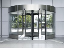 Revolving Door With Showcase