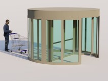 Two Wing Automatic Revolving Door