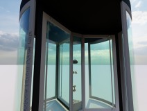 Revolving Door With Showcase