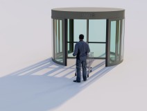 Two Wing Automatic Revolving Door