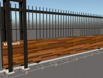 Rail Iron Sliding Door