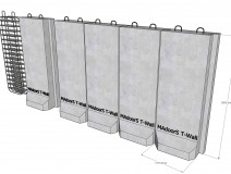 T-Wall Ballistic Explosion Proof Mobile Concrete Wall