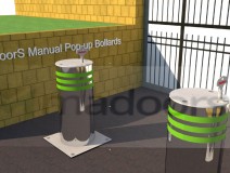 Manual Retractable Rising Bollards