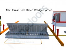 High Security M50 M30  Wedge Barrier Shallow Mount Road Blocker