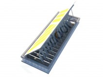 High Security M50 M30  Wedge Barrier Shallow Mount Road Blocker