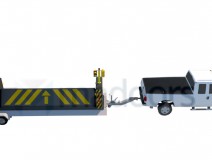 Surface Mounted Portable Road Blocker