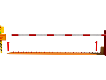 Vehicle Spike Barrier with Drop Arm Barrier