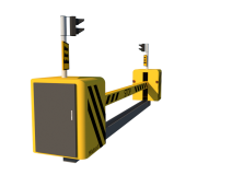 M50 M30 Impact Test Rising Beam Barrier