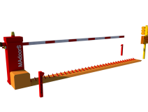 Vehicle Spike Barrier with Drop Arm Barrier