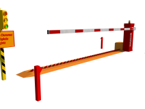 Vehicle Spike Barrier with Drop Arm Barrier