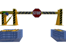 M30 K8 K4 Impact Test Manual Rising Drop Arm Barrier