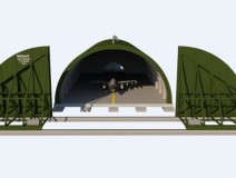F-16 F-35 Savaş Uçağı Sığınağı Hangar ve Kapısı (Type 1)