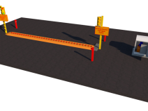 Hydraulic Speed Bump Spike Barrier