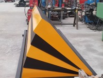 Shallow Telescopic Accordion Road Blocker Barricade Barrier 