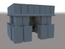 Gabion Basket Box Security Guard Booth