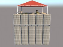 Gabion Basket , Gabion Wall , Gabion Cage Ballistic Guard Watchtower (Type 1)