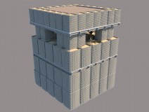 Accordion Folding Sand Filled Gabion Guard Tower ( Type 2 )