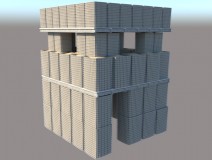 Accordion Folding Sand Filled Gabion Guard Tower ( Type 2 )