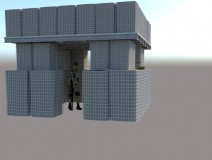 Gabion Basket Box Security Guard Booth