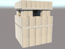 Accordion Folding Sand Filled Gabion Guard Tower ( Type 2 )