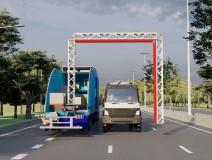 Mobile Trailer X-Ray Container , Truck , Vehicle , Cargo Screening Inspection Scanning