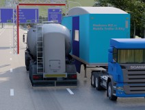 Mobile Trailer X-Ray Container , Truck , Vehicle , Cargo Screening Inspection Scanning