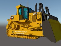 Remote Control Armored Bulldozer , Caterpillar , JCB