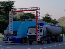 Mobile Trailer X-Ray Container , Truck , Vehicle , Cargo Screening Inspection Scanning