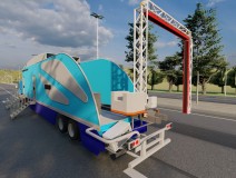 Mobile Trailer X-Ray Container , Truck , Vehicle , Cargo Screening Inspection Scanning