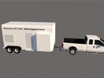 Mobile Pulled Type Trailer X-ray Handbag Baggage Scanner