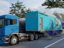 Mobile Trailer X-Ray Container , Truck , Vehicle , Cargo Screening Inspection Scanning