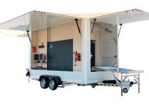 Mobile Pulled Type Trailer X-ray Handbag Baggage Scanner