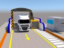 Portal Gantry X-Ray  Truck Cargo Trailer Container Scanning 