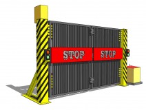 Anti-Ram ASTM M50 Crash Tested Bi-Folding Gate