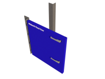 Swing-Hinged Flood Gate Door