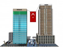 Automatic Motorized Flag Hanging System For Between Buildings and Towers