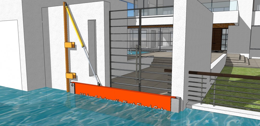 Automatic Pivot Flood Protection Gate