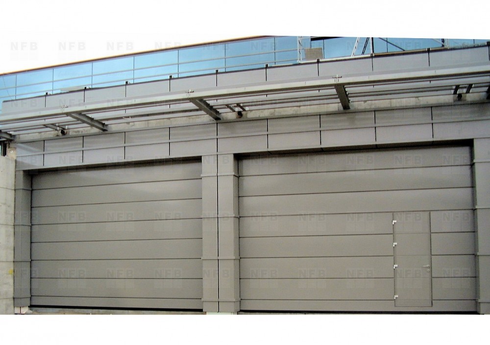 Bulletproof Garage Door , Bullet Resistant Industrial Sectional Door