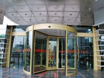 Revolving Door With Showcase