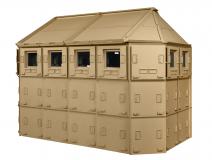 Portable Mobile Ballistic Guard Security Cabin , Bullet Proof Guard Booth