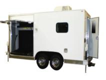 Mobile Pulled Type Trailer X-ray Handbag Baggage Scanner